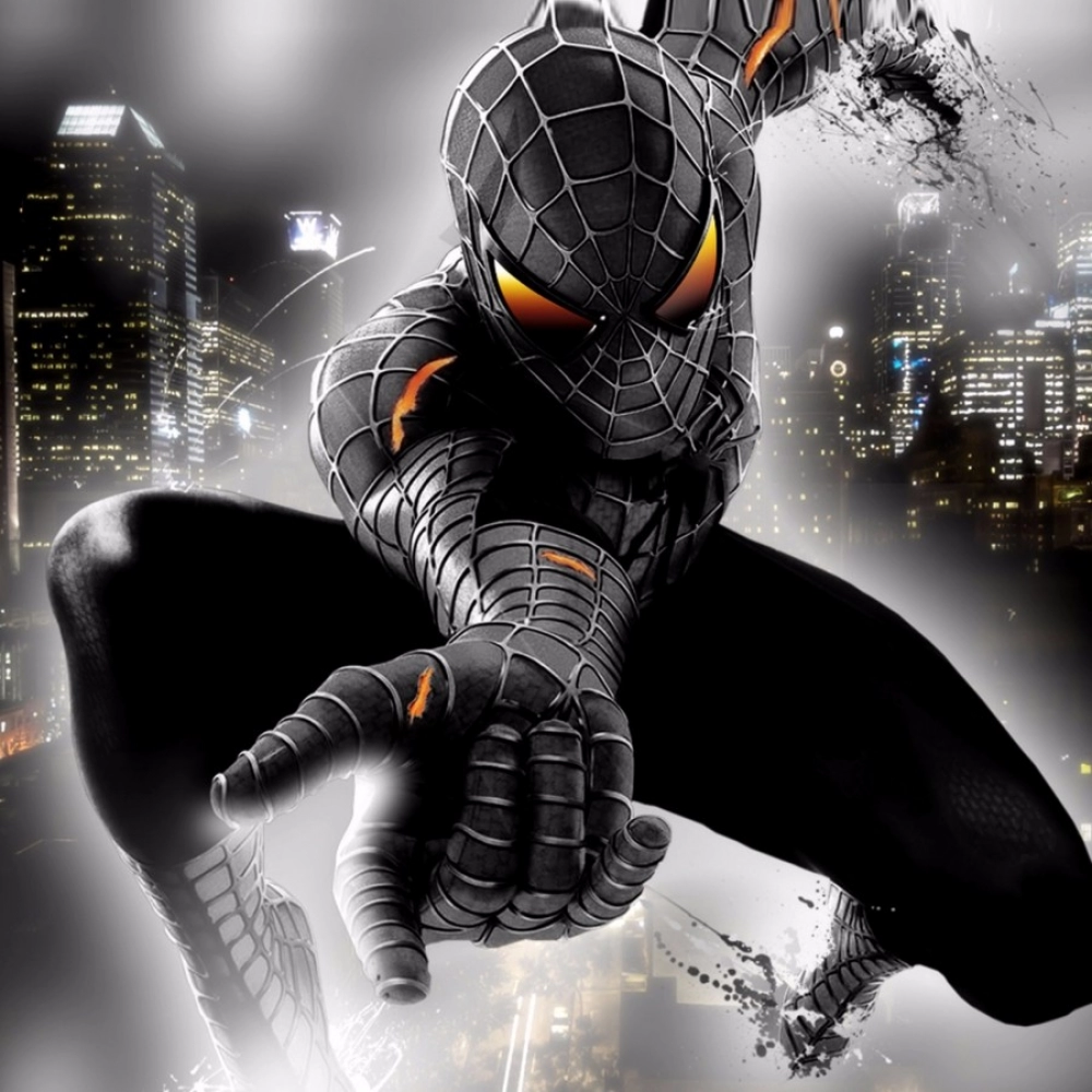 Black Spider Man Mobile Case Cover - Image 2