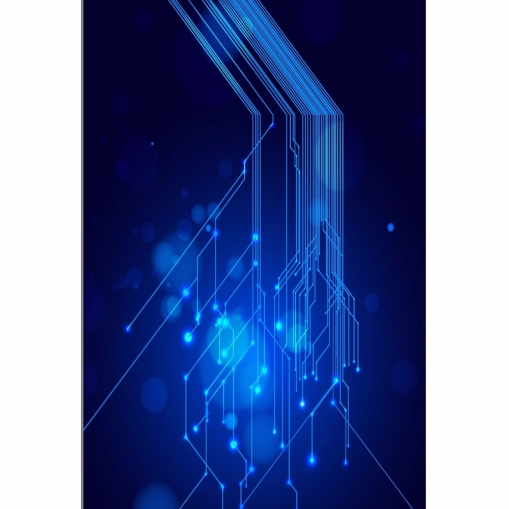 Blue color Circuit Mobile Case Cover - Image 2