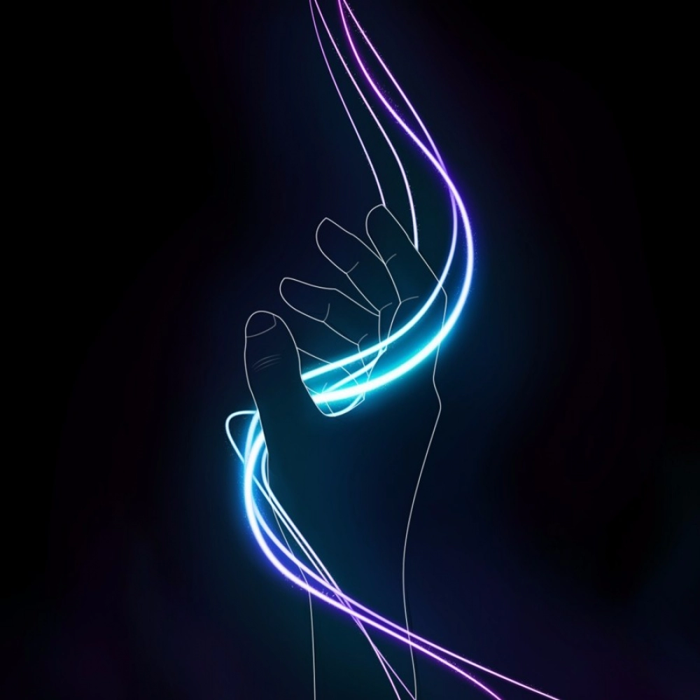 Digital Art Hand Mobile Case Cover - Image 2