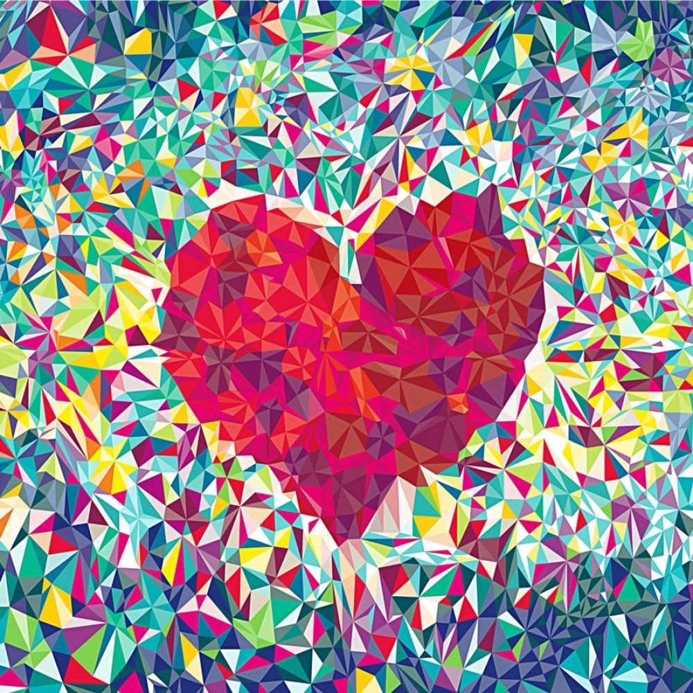 Digital Love pattern Effect Mobile Case Cover - Image 2