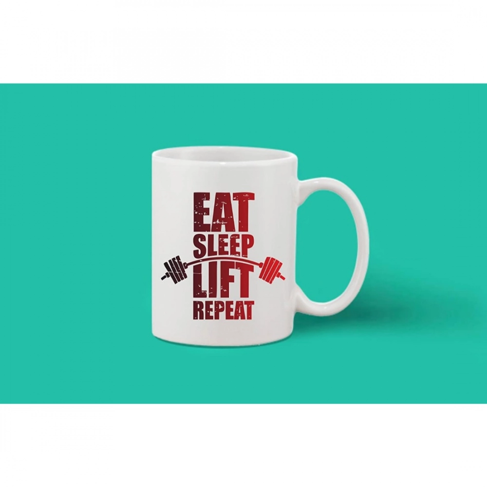 Generic Printed Ceramic Coffee Mug - 1 Pieces, White, 11oz - Image 2