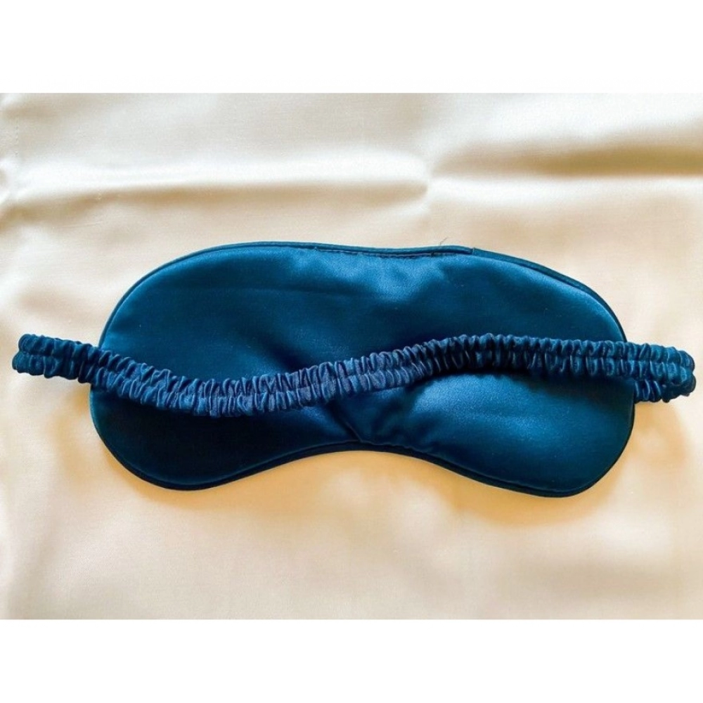 Generic Solid Satin Silk Eyemasks (Navy Blue) - Image 4