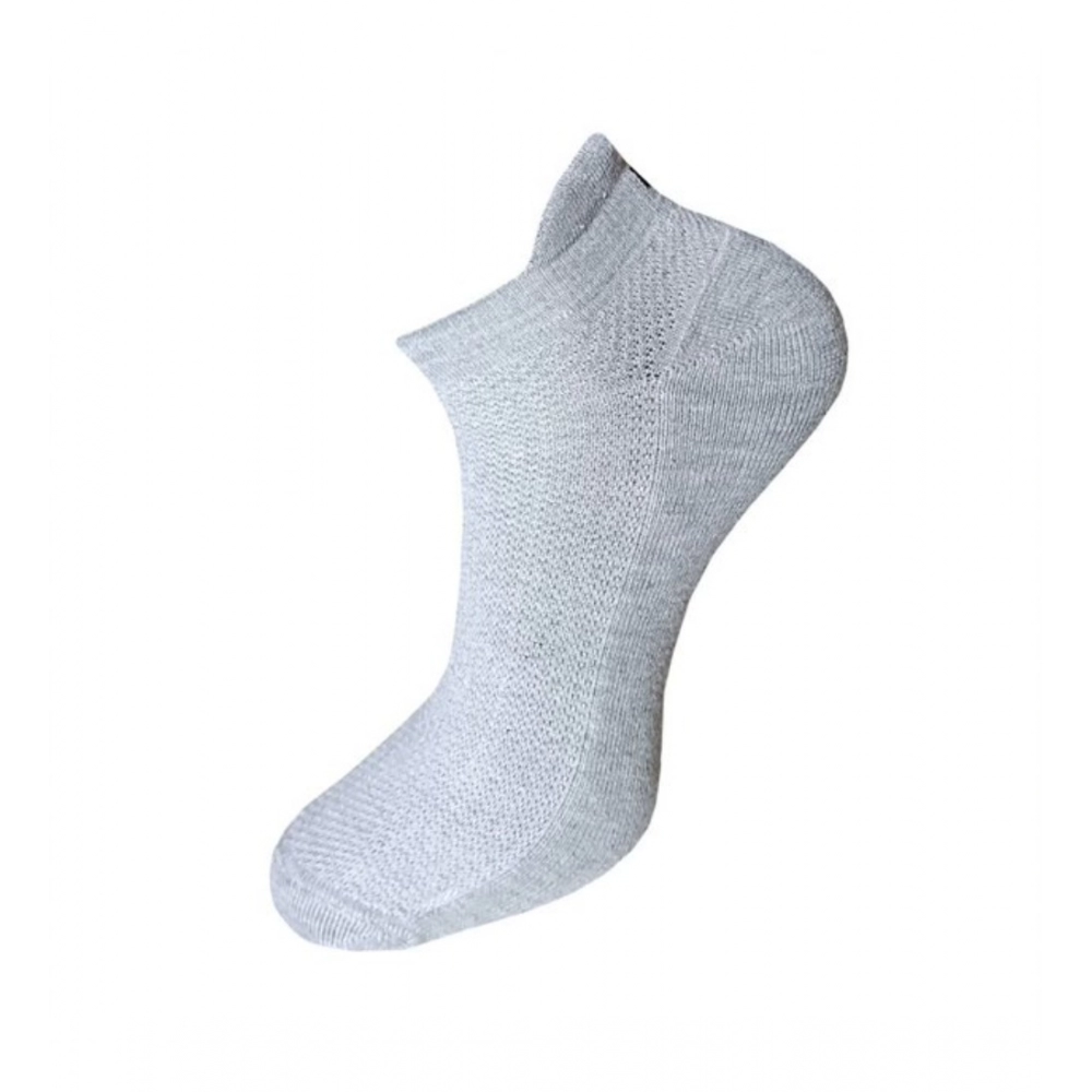 Generic 3_Pair Set Unisex Casual Cotton Solid Ankle Length Socks (Multicolor) - Image 3