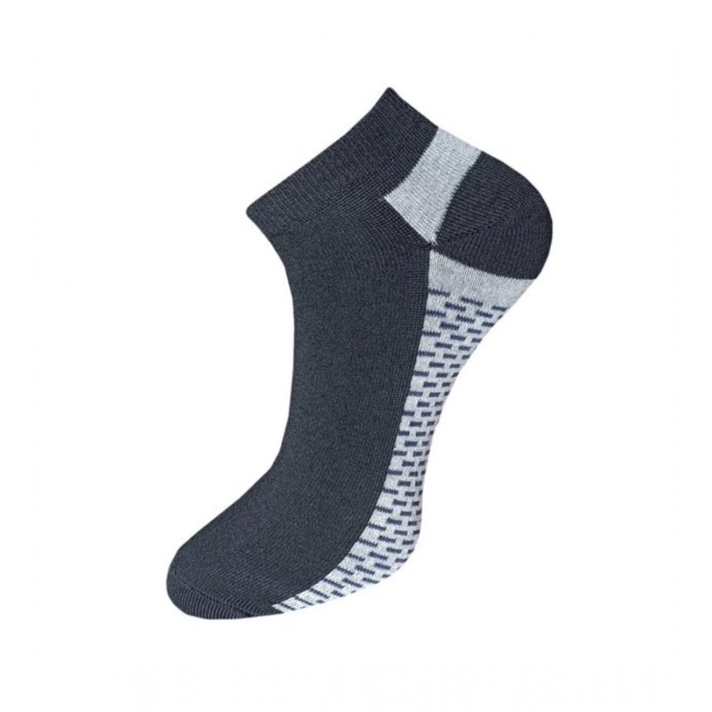 Generic 3_Pair Set Unisex Casual Cotton Solid Ankle Length Socks (Multicolor) - Image 2