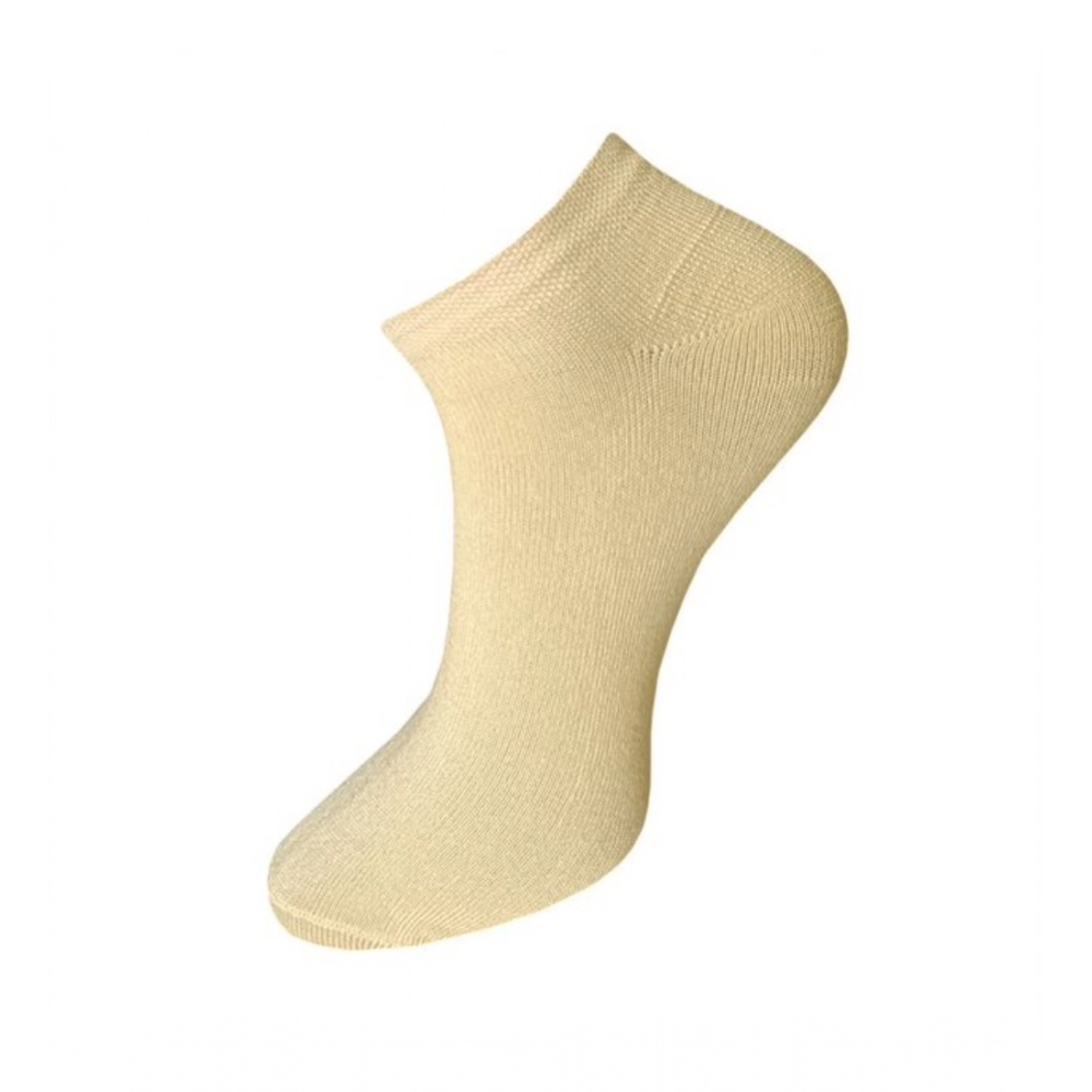 Generic 3_Pair Set Unisex Casual Cotton Solid Ankle Length Socks (Multicolor) - Image 2