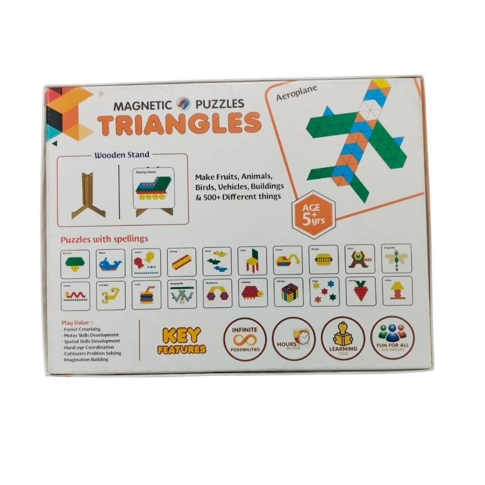 Magnetic Puzzle Triangle | Cardboard | Educational Toys| 3+ Years - Image 3