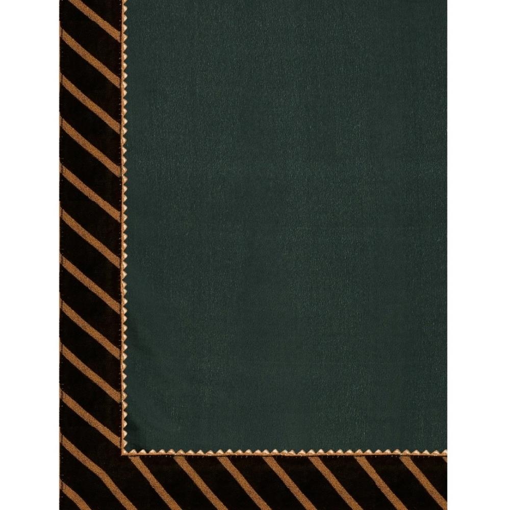 Generic Women's Chiffon Self Design Saree With Unstitched Blouse 5.5Mtr (Grey) - Image 2