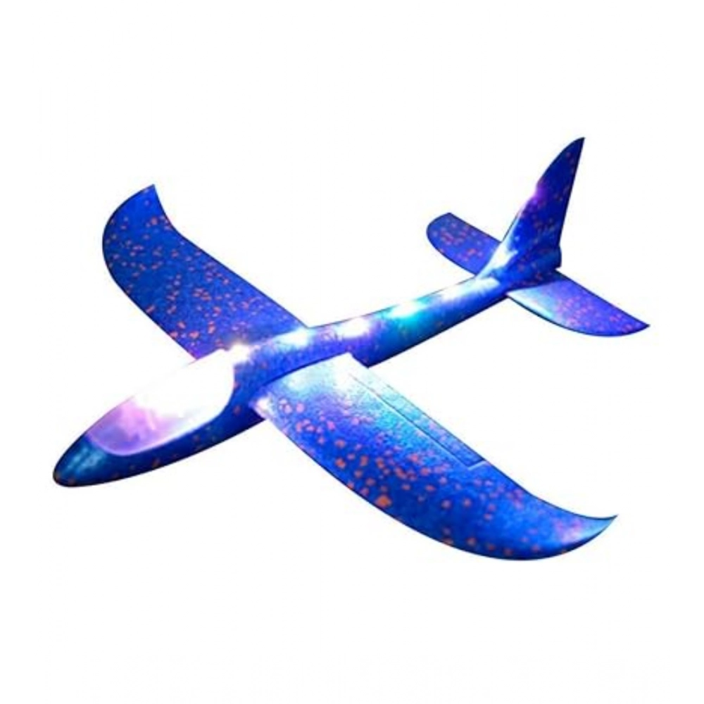 Generic Plastic 3D Throw Foam Plane Aeroplane Gliders, Flying Aircraft Pack Of 1 (Multicolor )