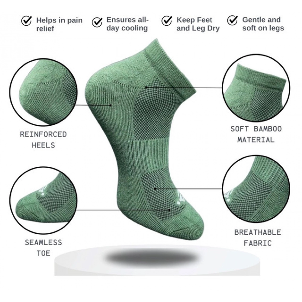 Generic 3_Pair Set Unisex Casual Cotton Printed Low Cut Socks (Multicolor) - Image 2