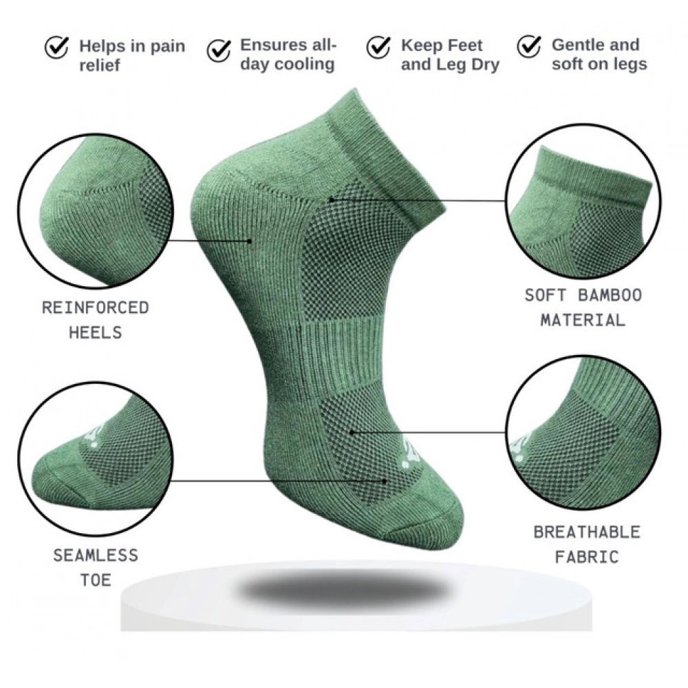 Generic 3_Pair Set Unisex Casual Cotton Printed Low Cut Socks (Multicolor) - Image 2