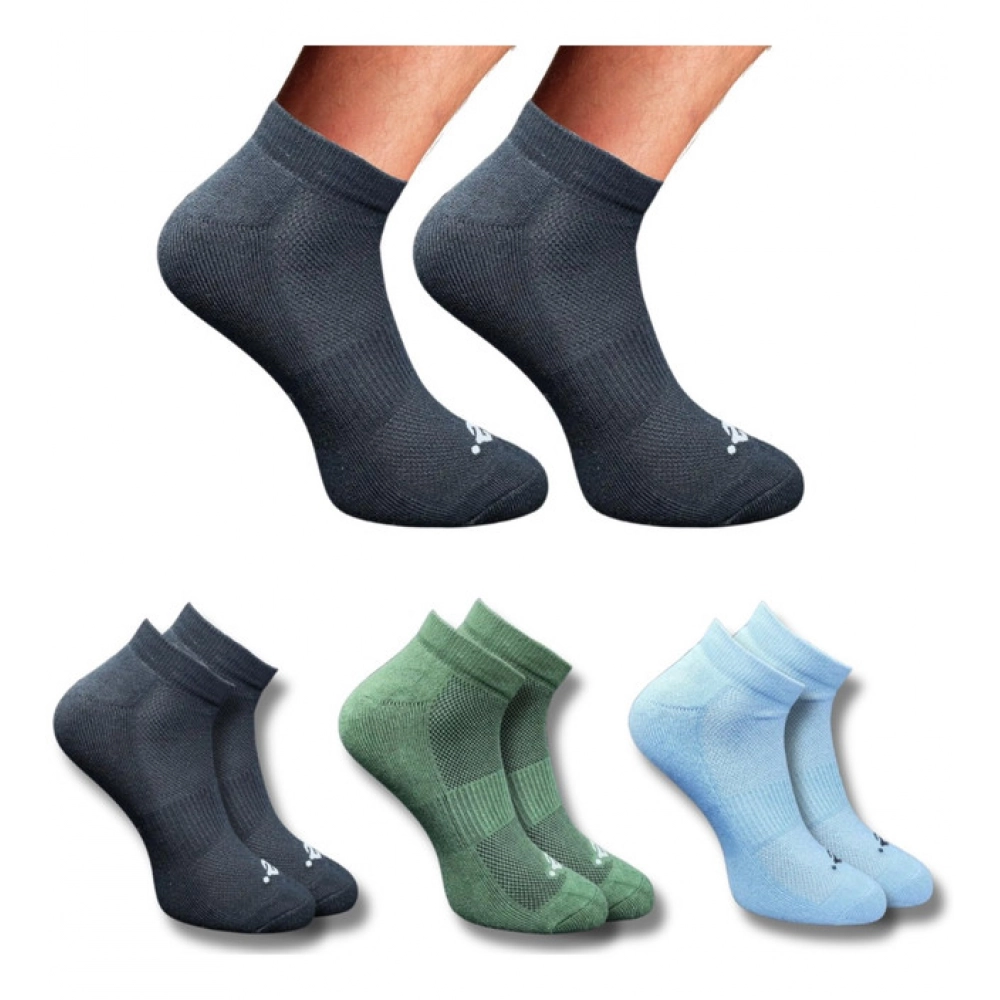 Generic 3_Pair Set Unisex Casual Cotton Printed Low Cut Socks (Multicolor)