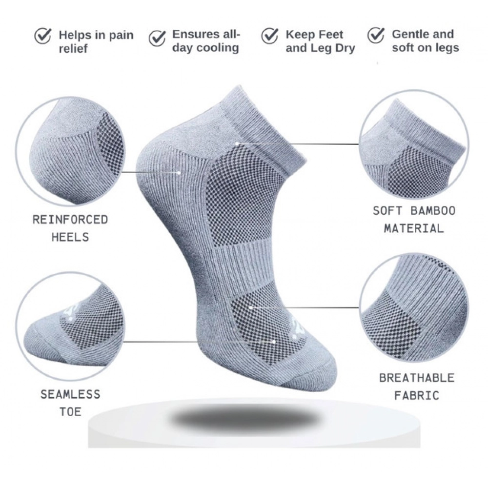 Generic 3_Pair Set Unisex Casual Cotton Printed Low Cut Socks (Multicolor) - Image 2