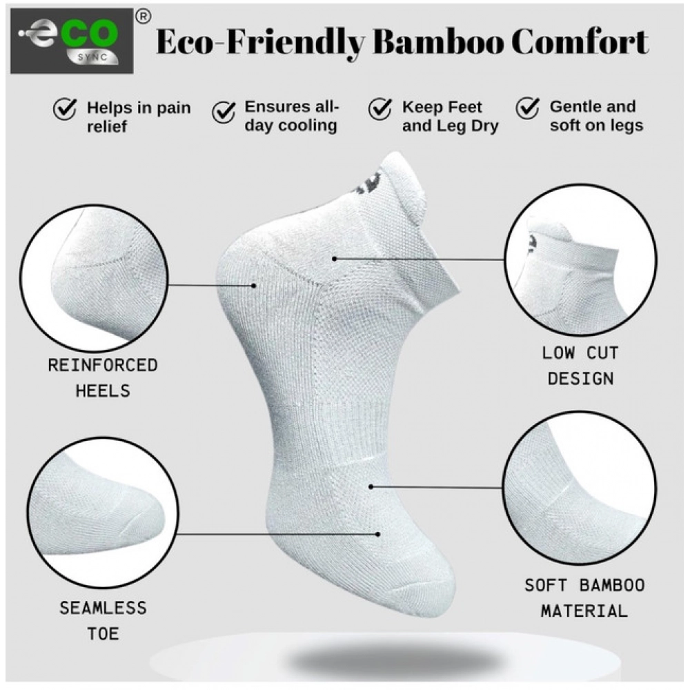 Generic 4_Pair Set Unisex Casual Cotton Printed Ankle Length Socks (Multicolor) - Image 3