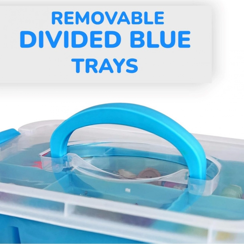 Generic Plastic 4 Layer Partition Box Saving Organiser With Lid (Multicolor) - Image 4