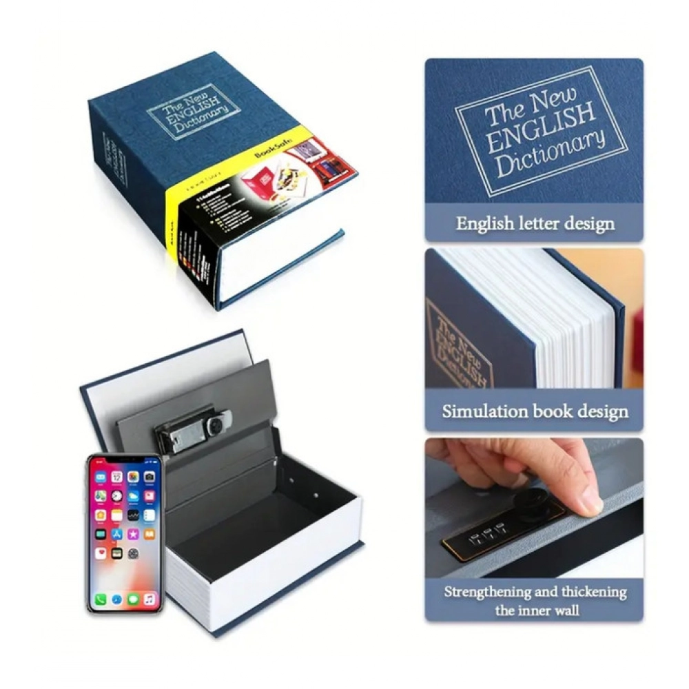 Generic Secret Book Safe with Number Locker (Blue) - Image 2